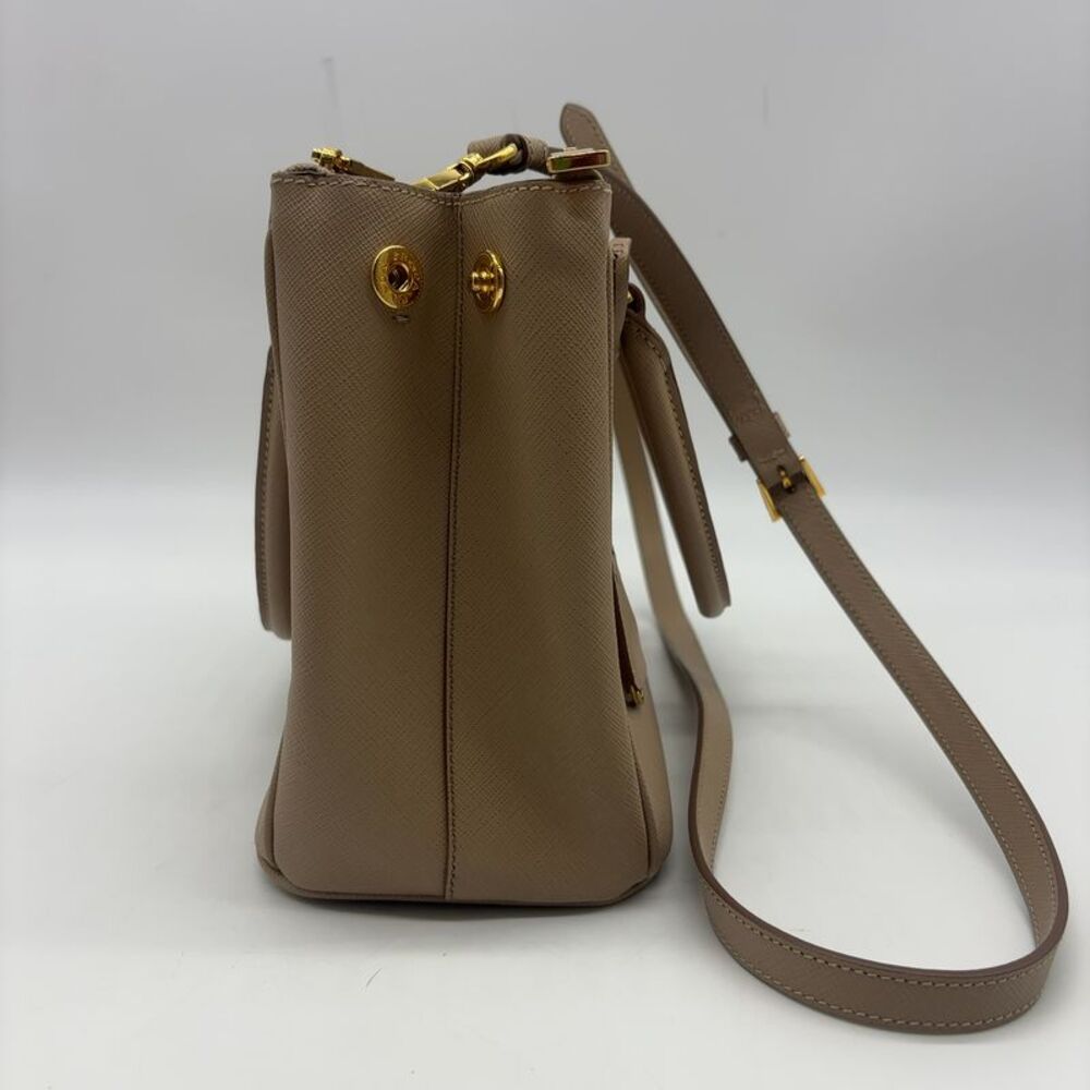 Prada Saffiano Beige Leather Satchel - Picture 4 of 8